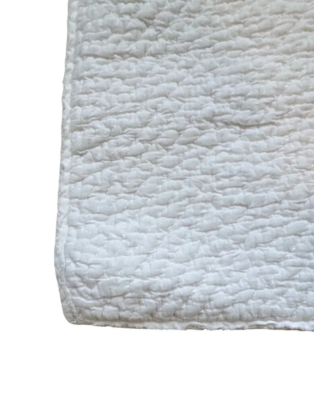 West Elm Quilted White Standard Pillow Sham 20